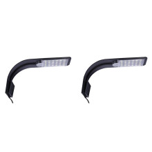 2X X5 Aquarium-Licht für Aquarium, Bepflanztes Aquarium, 10 W, LED-Licht für Aquarium, LED-Beleuchtung, Antibeschlag-Clip-Lichter, EU-Stecker