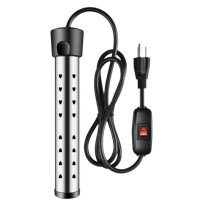1500W Immersion Water Heater Electric, Fast Heating Portable Water Heater with Stainless Steel,Bucket Heater US Plug