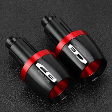 (Red with logo) For Honda CB650R 2018-2024 CB 650R 2023 2022 2022 2020 2019 Motorcycle Accessories Handlebar Grips Ends Handle Bar Cap End Plug
