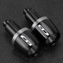 (Gray with logo) For Honda CB650R 2018-2024 CB 650R 2023 2022 2022 2020 2019 Motorcycle Accessories Handlebar Grips Ends Handle Bar Cap End Plug