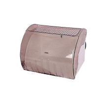 Waterproof Toilet Paper Holder Cover Wall Mounted Plastic Roll Tissue Box Suction Cup Shelf Storage Holder (screw Type)