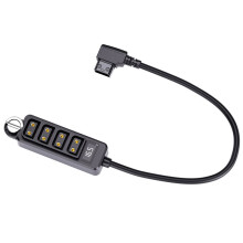 Cavo Splitter D-Tap Adattatore Hub di Alimentazione Femmina D-Tap da 1 A 4 Porte per Batterie per Fotocamere V-Mount Alimentatore P-Tap