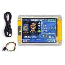 753KH/S NMMiner NerdMiner Harshrate Aggiornato con Display Intelligente da 2,4 Pollici Bitcoin Crypto Solo Lottery Miner NerdMiner