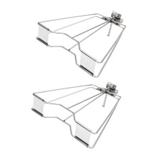 TwoPiece Chicken Roaster Rack Set with BBQ Grill Basket for Even Heat and Secure Grip