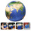 Soft Plush Ball Pillow Blue Round Earth Cushion Cozy Sofa Throw 10