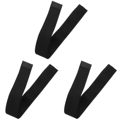 3Pcs Black Nylon Vehicle Strap Fire Extinguisher Fixing Band Car Use 2