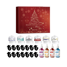 24-teiliger Beauty-Adventskalender, Überraschungsbox mit feuchtigkeitsspendenden Hautpflegeprodukten