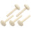 5Pcs Khaki Wooden Mushroom Rollers Durable Printmaking Ink Tools 6