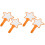4 Pcs Handheld White Boards Lovely Paddles 3