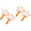 4 Pcs Handheld White Boards Lovely Paddles 5