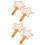 4 Pcs Handheld White Boards Lovely Paddles 6