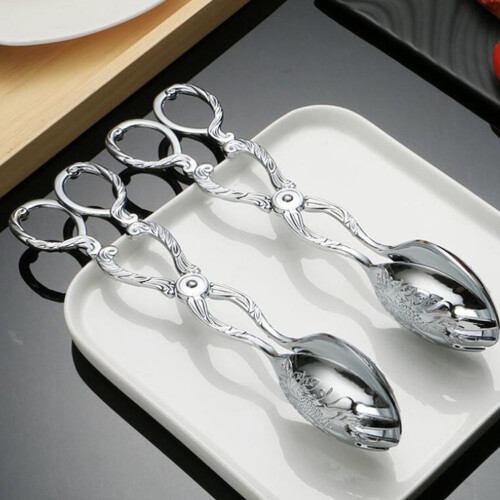 Kitchen Supplies Cooking Clip Serving Buffet Stainless Silver 2