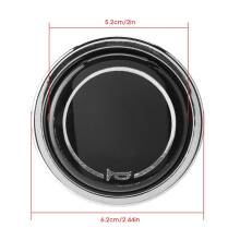 Universal Car Steering Wheel Horn Button Black Silver Durable Metal Plastic