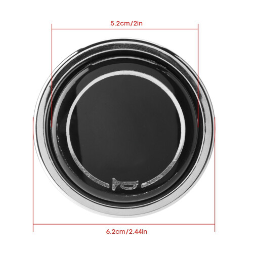 Universal Car Steering Wheel Horn Button Black Silver Durable Metal Plastic