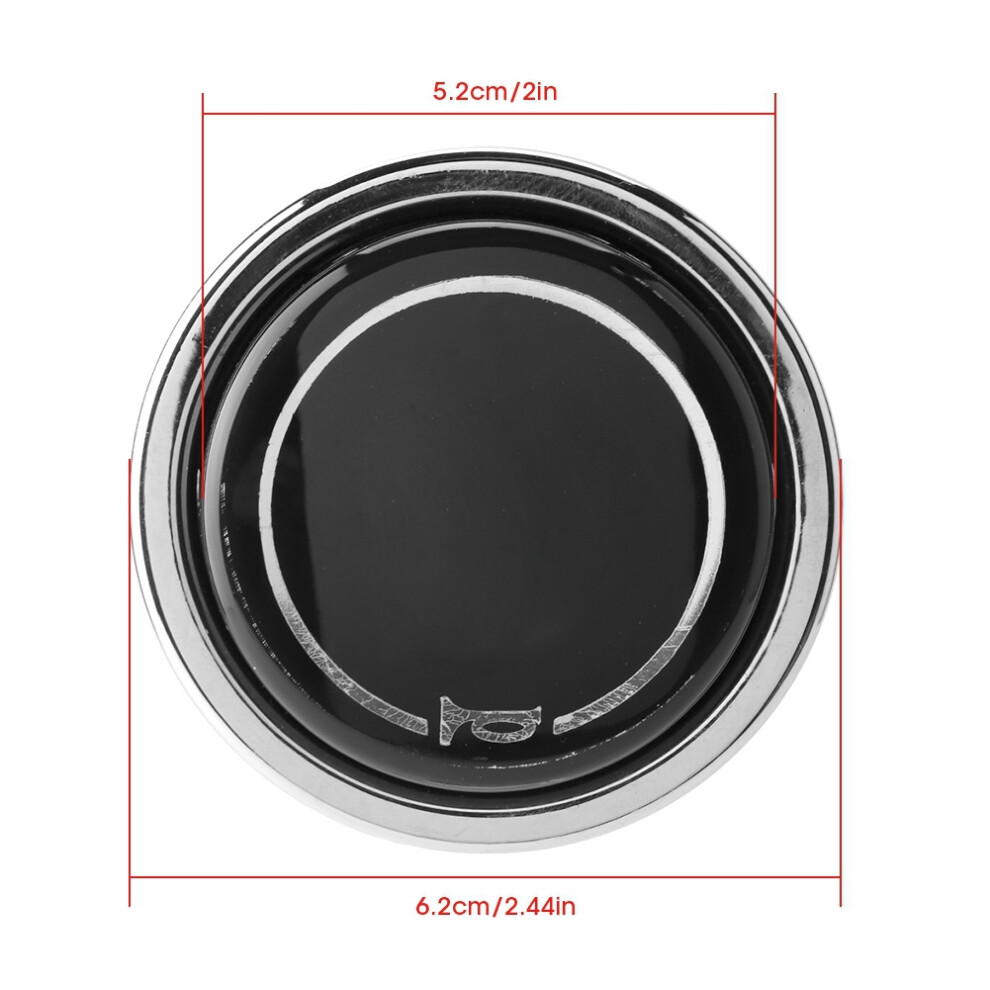 Universal Car Steering Wheel Horn Button Durable Metal Plastic Black/Silver 3291388727635