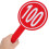4Pcs Red PVC Double-Sided Handheld Whiteboards for Voting and Scoring 7