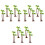 48 Pcs Twinning Model Coconut Trees Diorama Miniature 13Cm 3