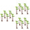 48 Pcs Twinning Model Coconut Trees Diorama Miniature 13Cm 5
