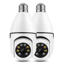 2.4G WiFi Toma de Luz CáMaras de Seguridad InaláMbricas, CáMara de Seguridad con Bombilla, CáMara de Seguridad InaláMbrica Full HD 1080P