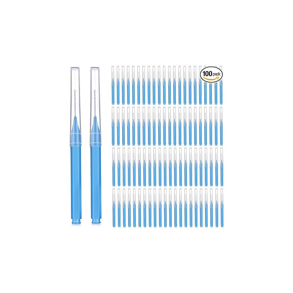 Blue 50Pcs Braces Interdental Brush Â Dental Floss Cleaner For Oral Hygiene (Blue)