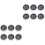 12 Pcs Waterproof Motorcycle Digital Clock Plastic 3