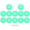 12Pcs Silicone Stethoscope Head Covers And Protectors 2