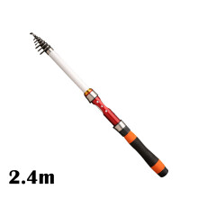 (Dragon Pattern Wheel Tube, 2.4) Telescoping Fishing Rods Lightweight Sea Pole Sea Fishing Tool Fishing Equipment