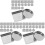 90Pcs Silver Empty Metal Eyeshadow Blusher Pans for Makeup Palette 4