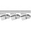 90Pcs Silver Empty Metal Eyeshadow Blusher Pans for Makeup Palette 5