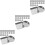 90Pcs Silver Empty Metal Eyeshadow Blusher Pans for Makeup Palette 6
