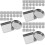90Pcs Silver Empty Metal Eyeshadow Blusher Pans for Makeup Palette 7