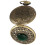 1Pc Simple Coffee Clamshell Pocket Watch Quartz Hanging Accessory 2