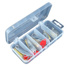 (4) 10pcs Fishing Spoon Lures & Baits Durable Hard Metal Spinner Baits for Freshwater & Saltwater