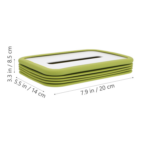 Contenitore Fazzoletti Resistente Verde Pieghevole Per Ufficio 1