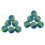 24Pcs Blue Rainbow Eva Training Balls Soft Golf Practice Balls 4