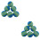 24Pcs Blue Rainbow Eva Training Balls Soft Golf Practice Balls 6