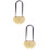 2 Pack Heart Lock For Souvenir Luggage Padlock Concentric Lovers 7