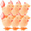 6Pcs Plush Wind Up Chickens Clockwork Jumping Toys 8