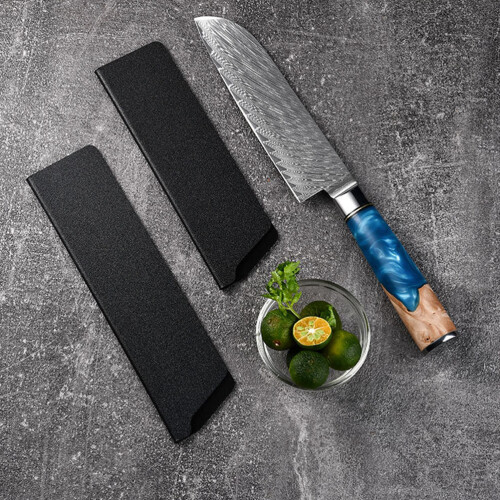 3Pcs Black ABS Cutter Sleeves Kitchen Chef Cutter Guards Durable 2