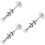 3Pcs Durable Brass Trumpet Replacement Mouthpiece Trainer Tool 9