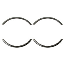 4x ÄKta Kolfiber för Cooper F55 F56 Konsol Navigering SkäRm Ram Trim