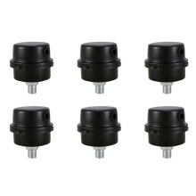 6X Air Compressor Intake Filter Muffler Silencer 1/4BSP 13mm Thread Black