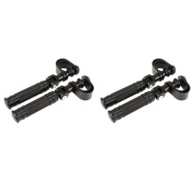 Pedane Poggiapiedi Paramotore 2 Pair Moto Highway Highway per Accessori Moto Poggiapiedi Nero