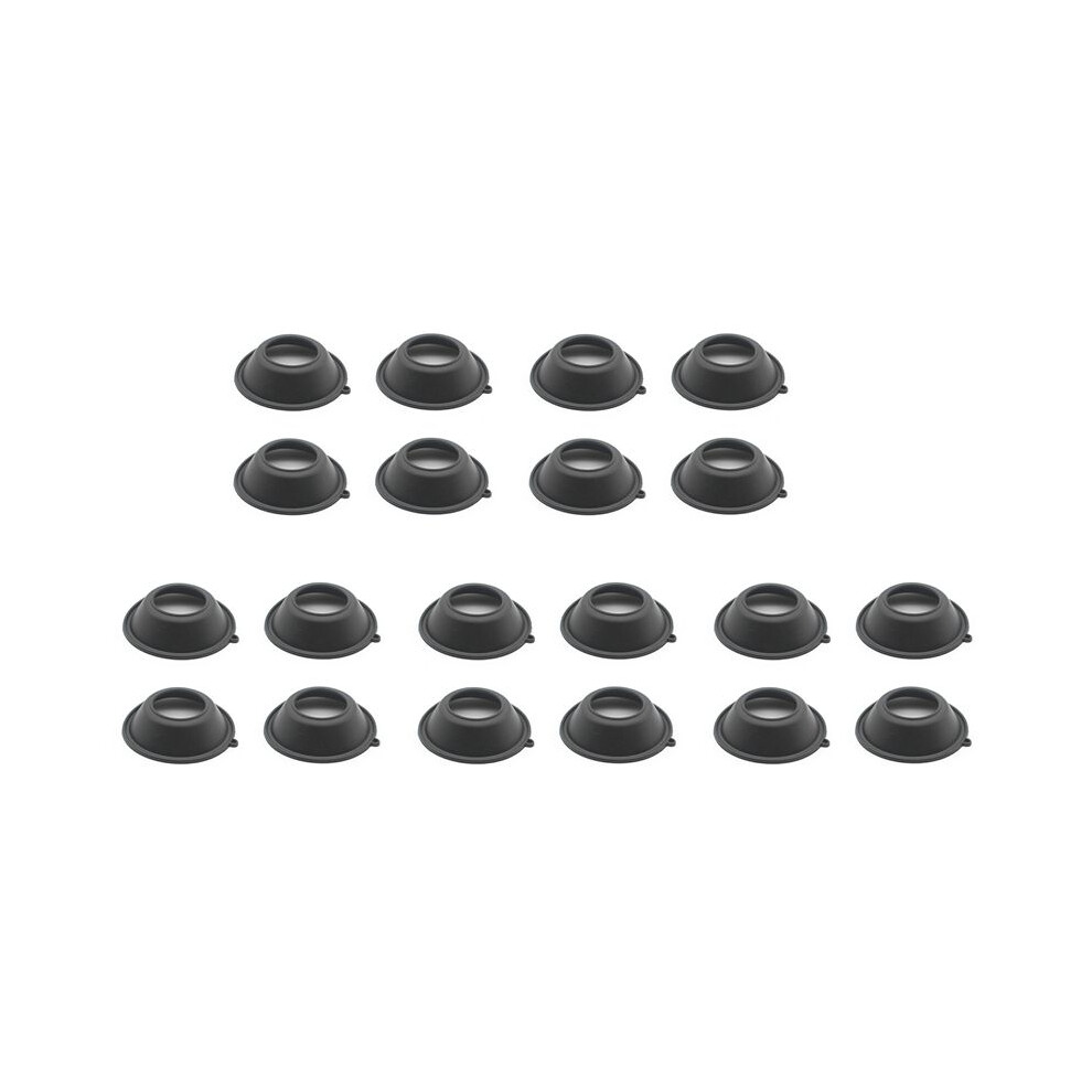 Motorcycle 20Pcs Carburetor Film Diaphragm Rubber Carburetor Vacuum Membrane For Vlx400 Steed400 Vlx/Steed 400 Black 4711602956553