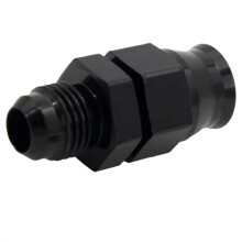 Czarny Anodowany Aluminiowy Prosty Adapter z Gwintem AN6 Męskim do Gwintu AN6 Męskiego i Węża 3/8 Cala