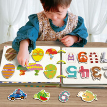 (B) Quiet Book Sensory Toys for Toddlers Age 3-6 Toddlers Dirt-resistant Montessori Busy Book Preschool Learning Activities