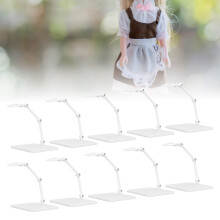 10 Pcs White 6inch Figure Model Stand High Stability Display Holders
