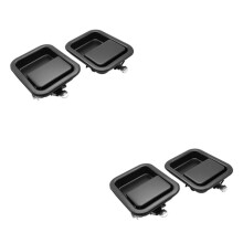 2X Metal Front Exterior Door Handle Set Full Door Type 55176382AE 55176383AE for 1987-2006 TJ L YJ