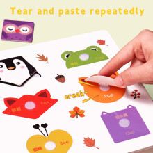 (A) Quiet Book Sensory Toys for Toddlers Age 3-6 Toddlers Dirt-resistant Montessori Busy Book Preschool Learning Activities