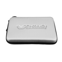 (Square Silver) Table Tennis Racket Cover Square Ping-pong Paddles Case with Practical Wrist Strap Extra Padding for Enhanced Protection
